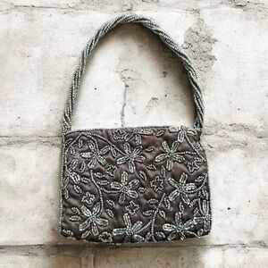 Moyna Silk Beaded Mini Evening Bag NWOT